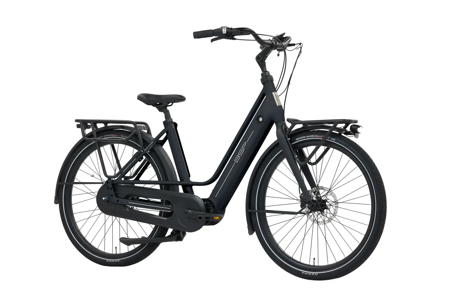 BSP Attivo Black Matt 48 cm – Elektrische Stadsfiets – Bafang M410 – 520 Wh - AE-trading