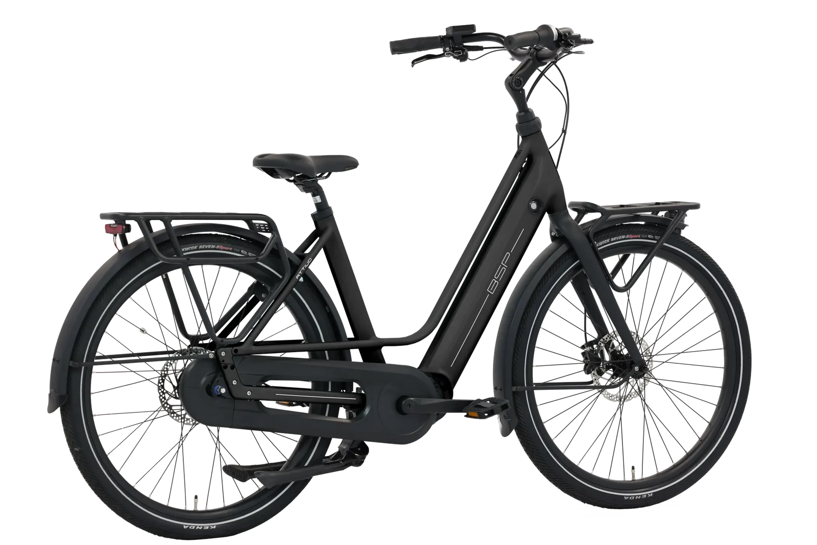 BSP Attivo Black Matt 55 cm – Elektrische Stadsfiets – Bafang M410 – 520 Wh - AE-trading