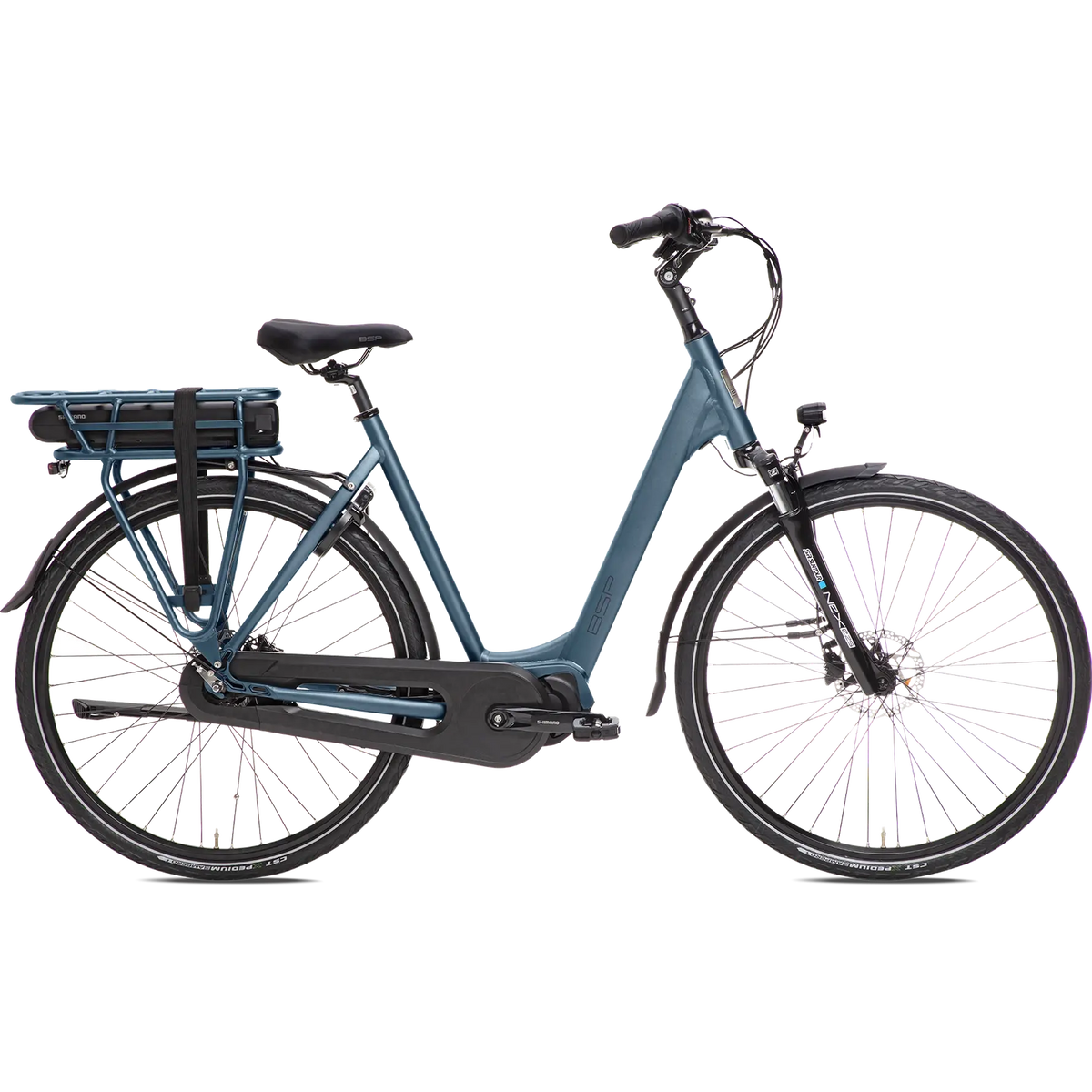 BSP Boozz Women Elektrische fiets Damesfiets E-Bike 418 Wh- S 51cm - Deep Sky Blue - Donkerblauw - AE-trading