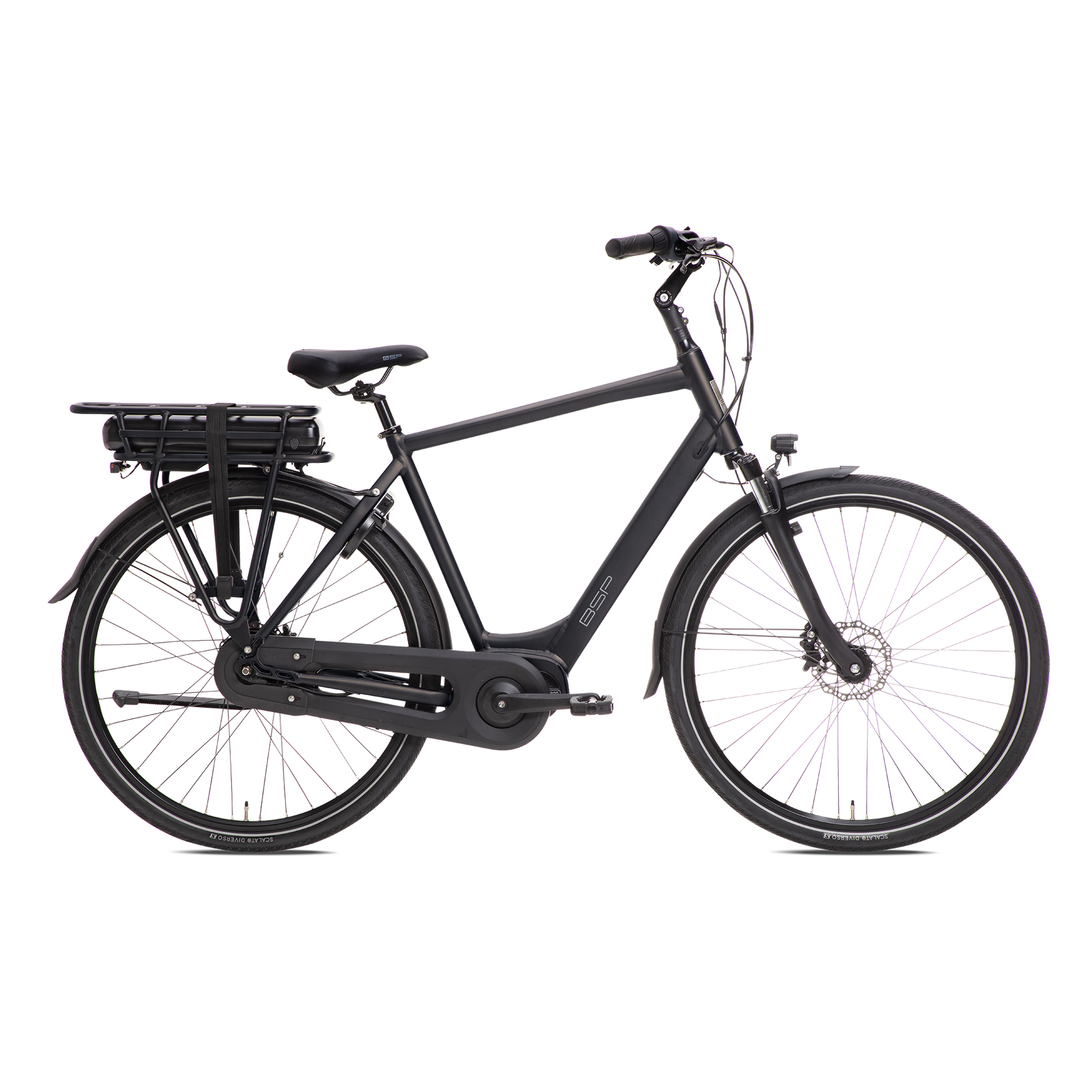 BSP Brazz Men Elektrische fiets Herenfiets E-Bike - M 56cm - Onyx Black - Zwart - AE-trading