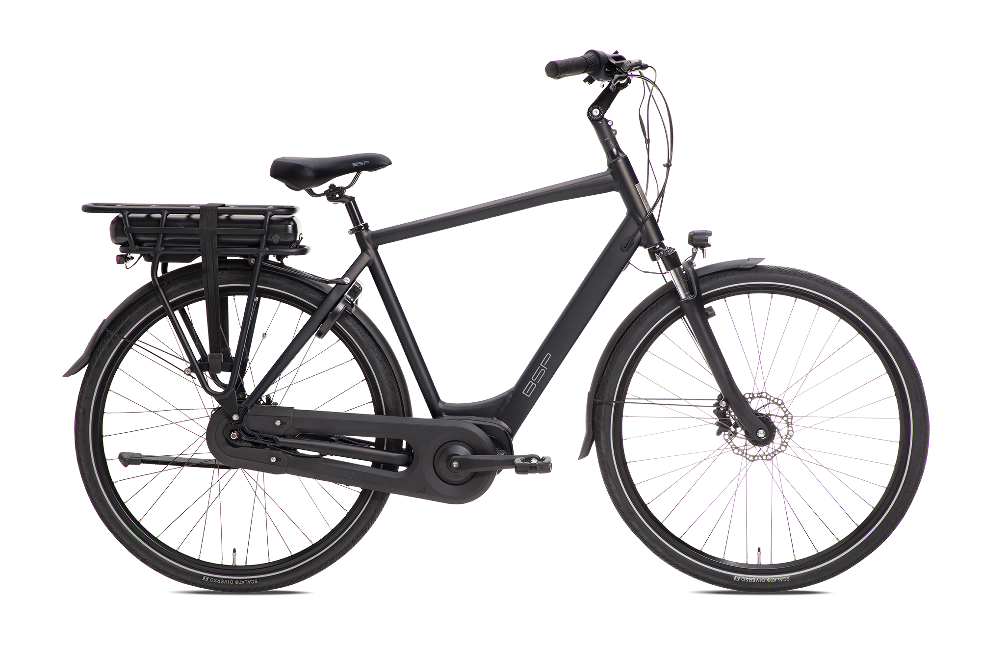 BSP Brazz Men Elektrische fiets Herenfiets E-Bike - M 56cm - Onyx Black - Zwart - AE-trading