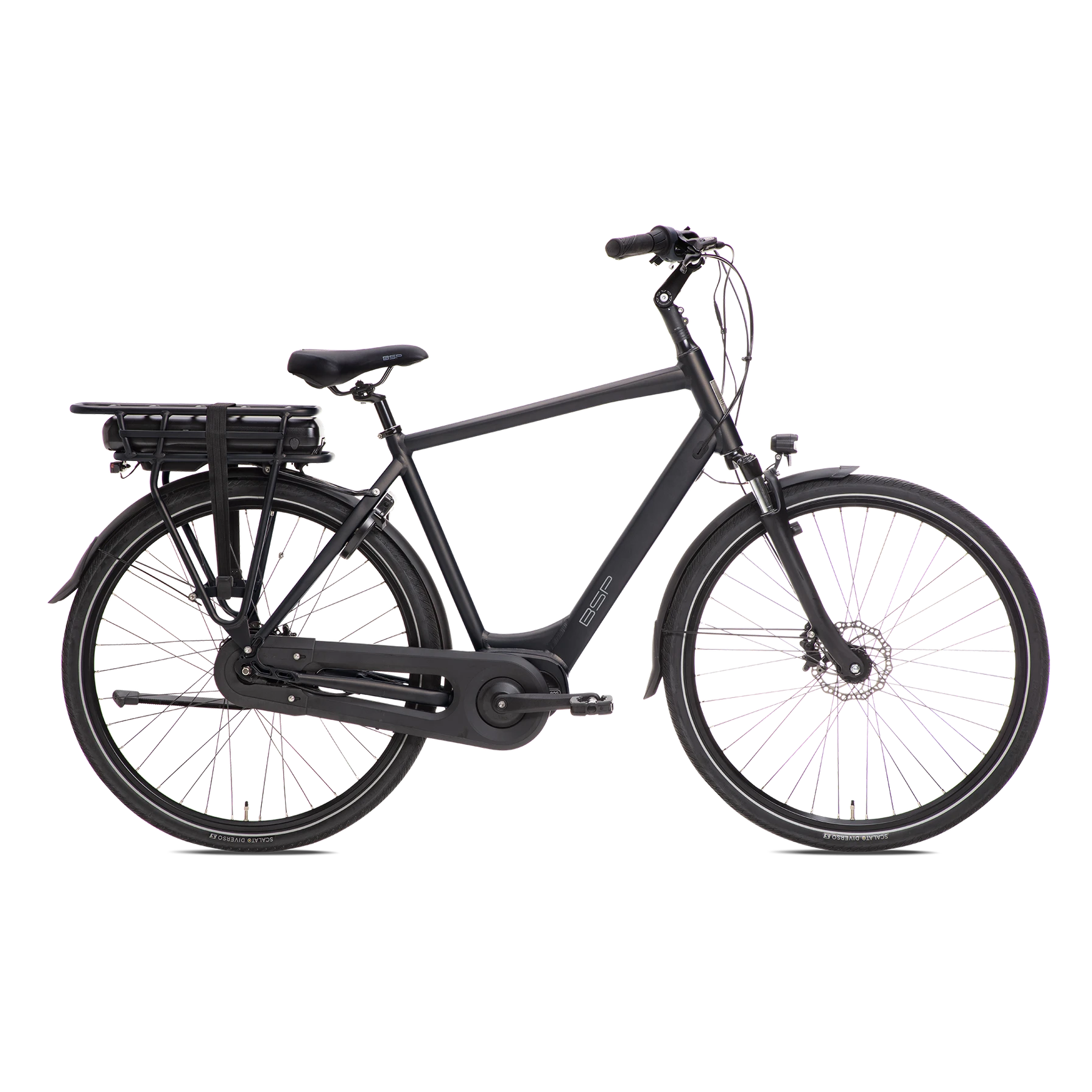 BSP Brazz Men Elektrische fiets Herenfiets E-Bike - 450Wh - M 56cm - Onyx Black - Zwart - AE-trading