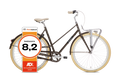 BSP Gaev Damesfiets Donker Eiken L Stalen Frame Retro Ontwerp - AE-trading