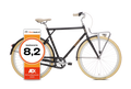 BSP Gaev Herenfiets Onyx Zwart XL Stalen Frame Retro Design - AE-trading