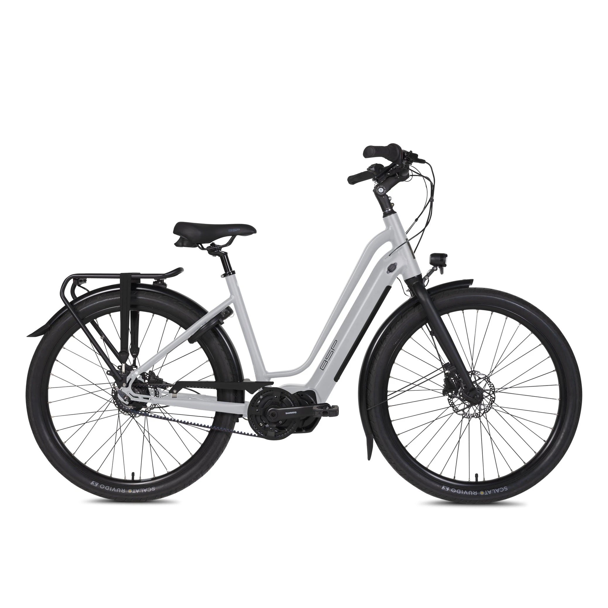 BSP Musa S Women Moon Stone XS - Elektrische Stadsfiets Dames 47cm - Shimano Steps 6100 Motor, 504Wh Intube Accu, Shimano Nexus 8 Naafversnelling - Moon Stone Grijs - AE-trading