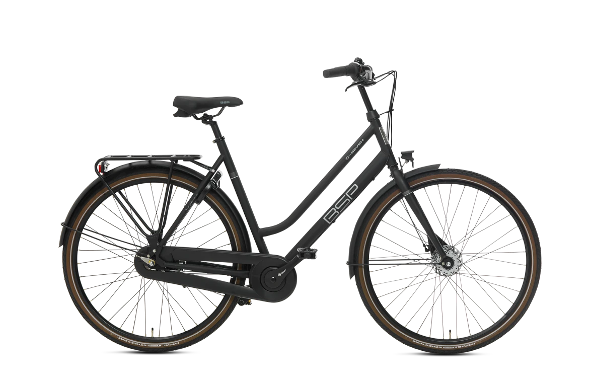 BSP O-Seven N7 Damesfiets Onyx Zwart M - Moderne Stadsfiets en Woon-Werk Fiets - AE-trading