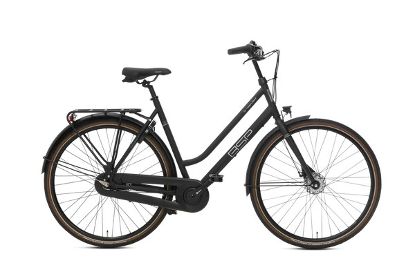 BSP O-Seven N7 Damesfiets Onyx Zwart M - Moderne Stadsfiets en Woon-Werk Fiets - AE-trading