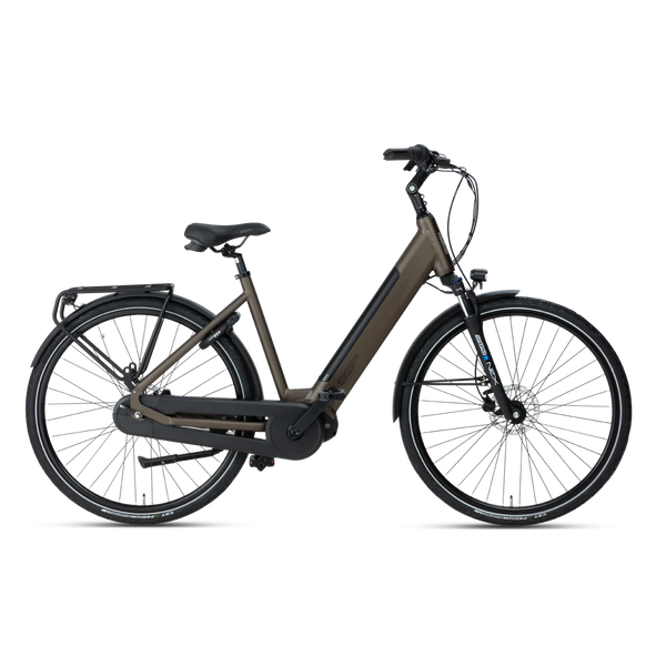 BSP Topaz M – Elektrische Stadsfiets 28 inch – Bafang M420 Middenmotor – 470Wh Intube Accu – Shimano Nexus 7 – Dark Oak - AE-trading
