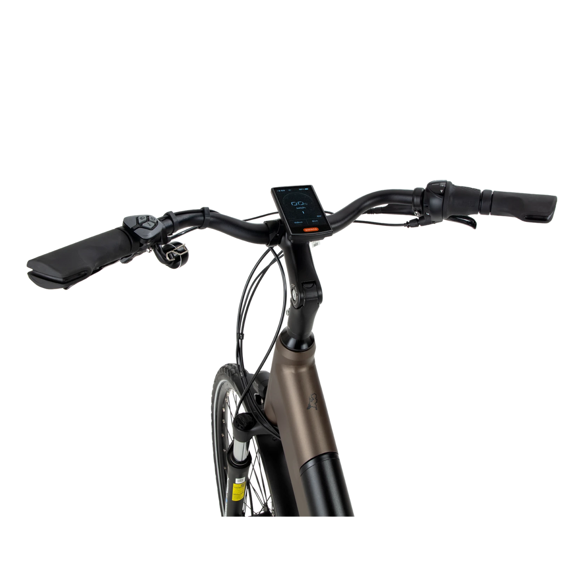 BSP Topaz M – Elektrische Stadsfiets 28 inch – Bafang M420 Middenmotor – 470Wh Intube Accu – Shimano Nexus 7 – Dark Oak - AE-trading