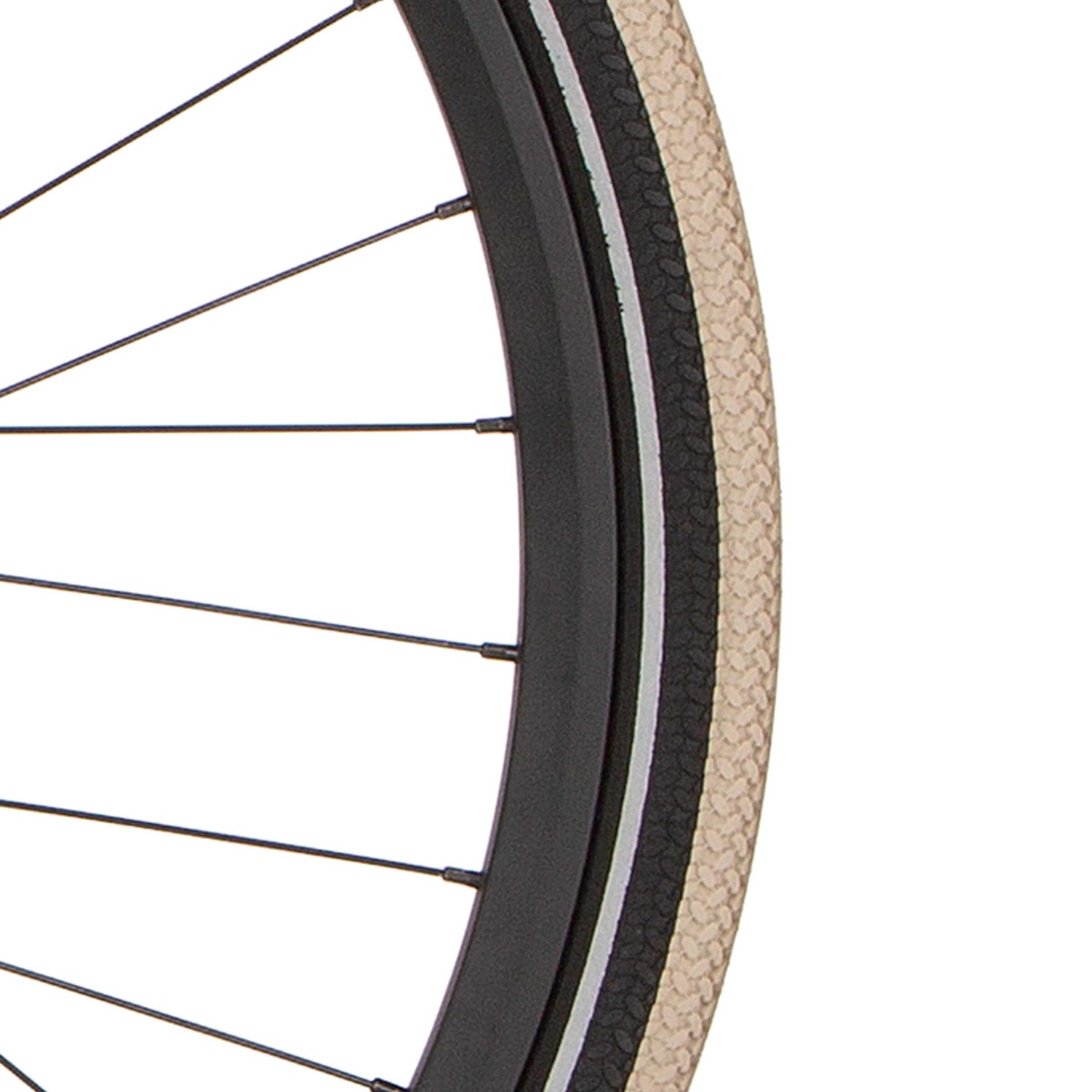 Cortina btb Canberra 28 x 1.75 zwart/khaki refl - AE-trading