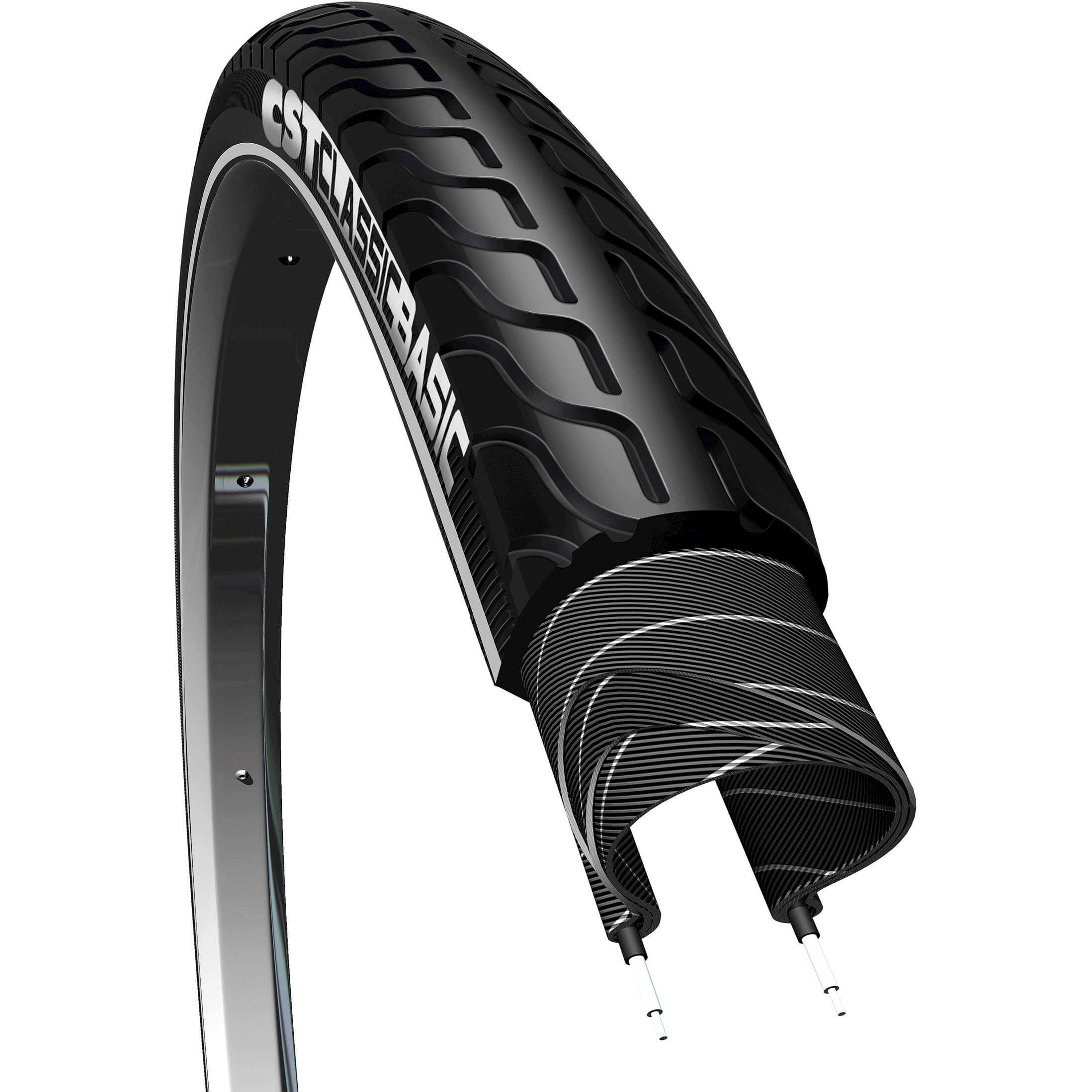 CST btb Basic 28 x 1 3/8 zw refl - AE-trading