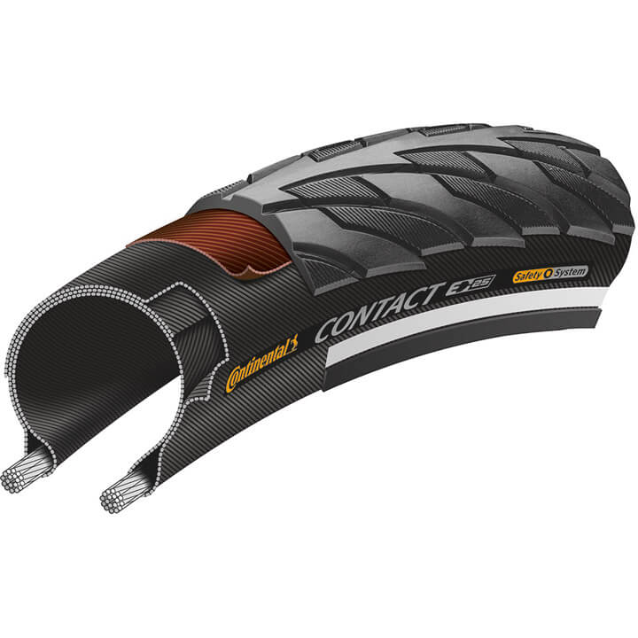 Continental btb Contact 28 x 1 1/8 zw refl - AE-trading