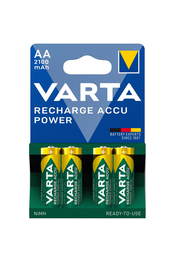 Varta batterij R6 AA oplaadbaar 2100mAh krt (4) - AE-trading