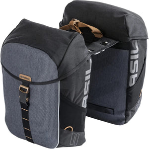 Basil fietstas dubbel Miles black MIK 32L - AE-trading
