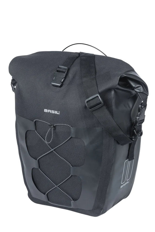 Basil fietstas enkel Navigator MIK Studs L zwart 22L - AE-trading