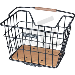 Basil mand Nordland MIK 23L zwart/bruin 33x23,5x19,5cm - AE-trading