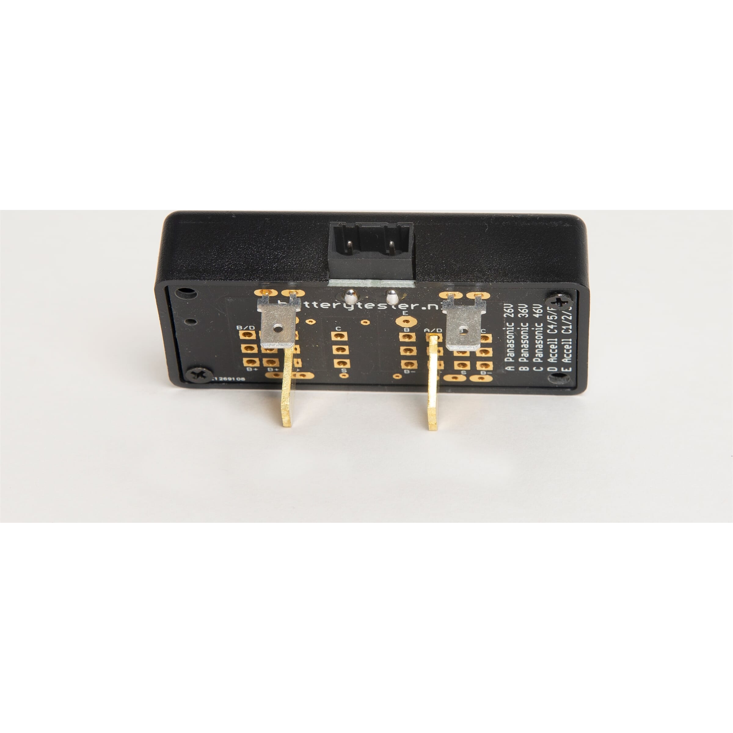 Batterytester adapter Flyer Panasonic Premium Luxe - AE-trading