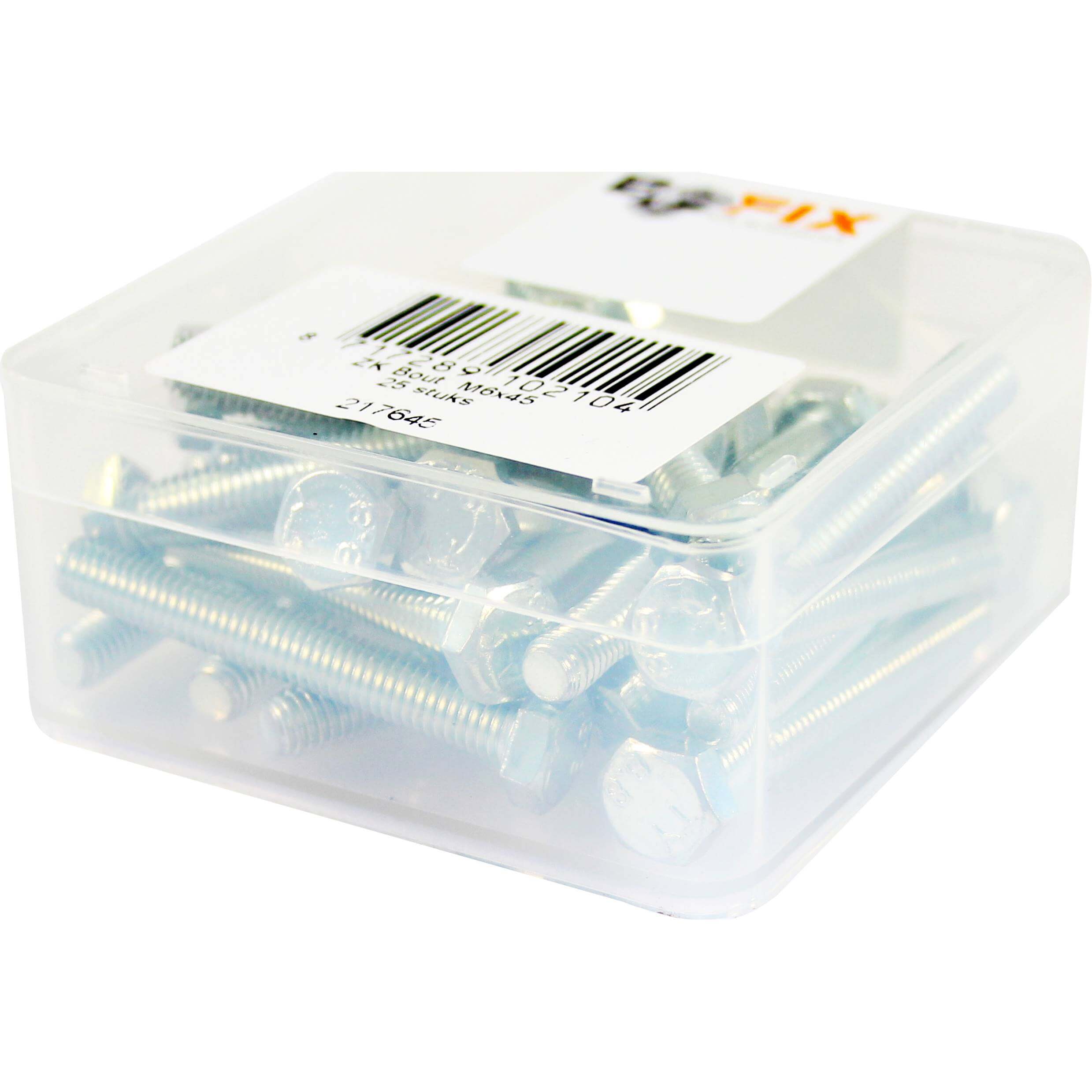 Bofix doos bout zeskante kop M6x45 (25 stuks) - AE-trading