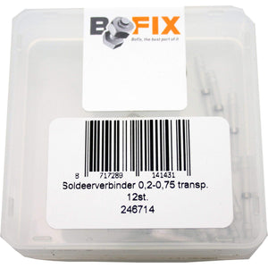 Bofix doos soldeerverbinder 0.20-0.75 transparant - AE-trading