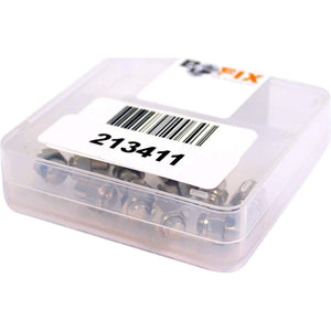 Bofix doos spatbord oogbout bleumel RVS (12 stuks) - AE-trading