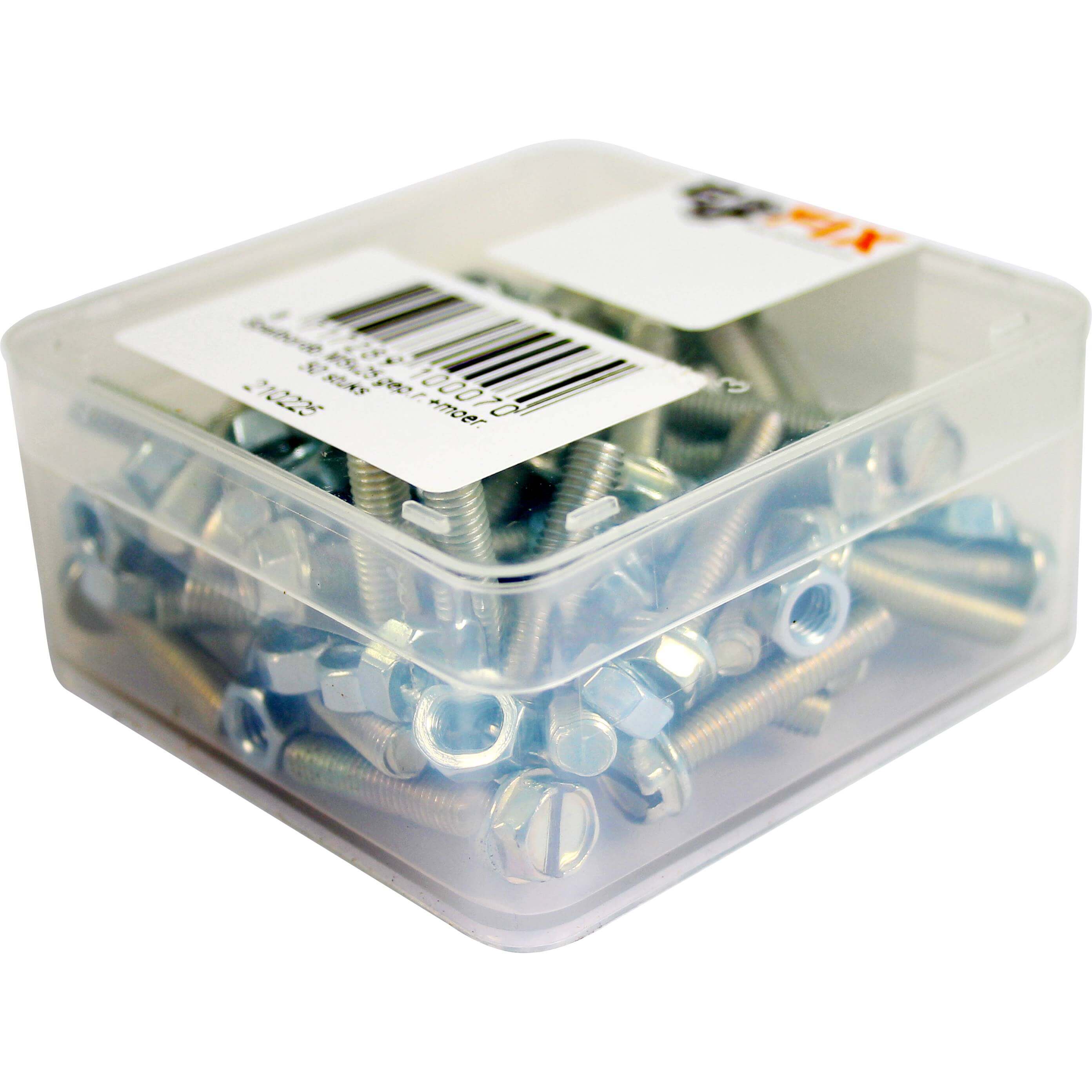 Bofix doos spatbordbout M5x25 + moer (50 stuks) - AE-trading