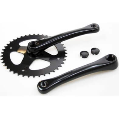 Cortina crankstel 42t 3/32 alu zwart - AE-trading