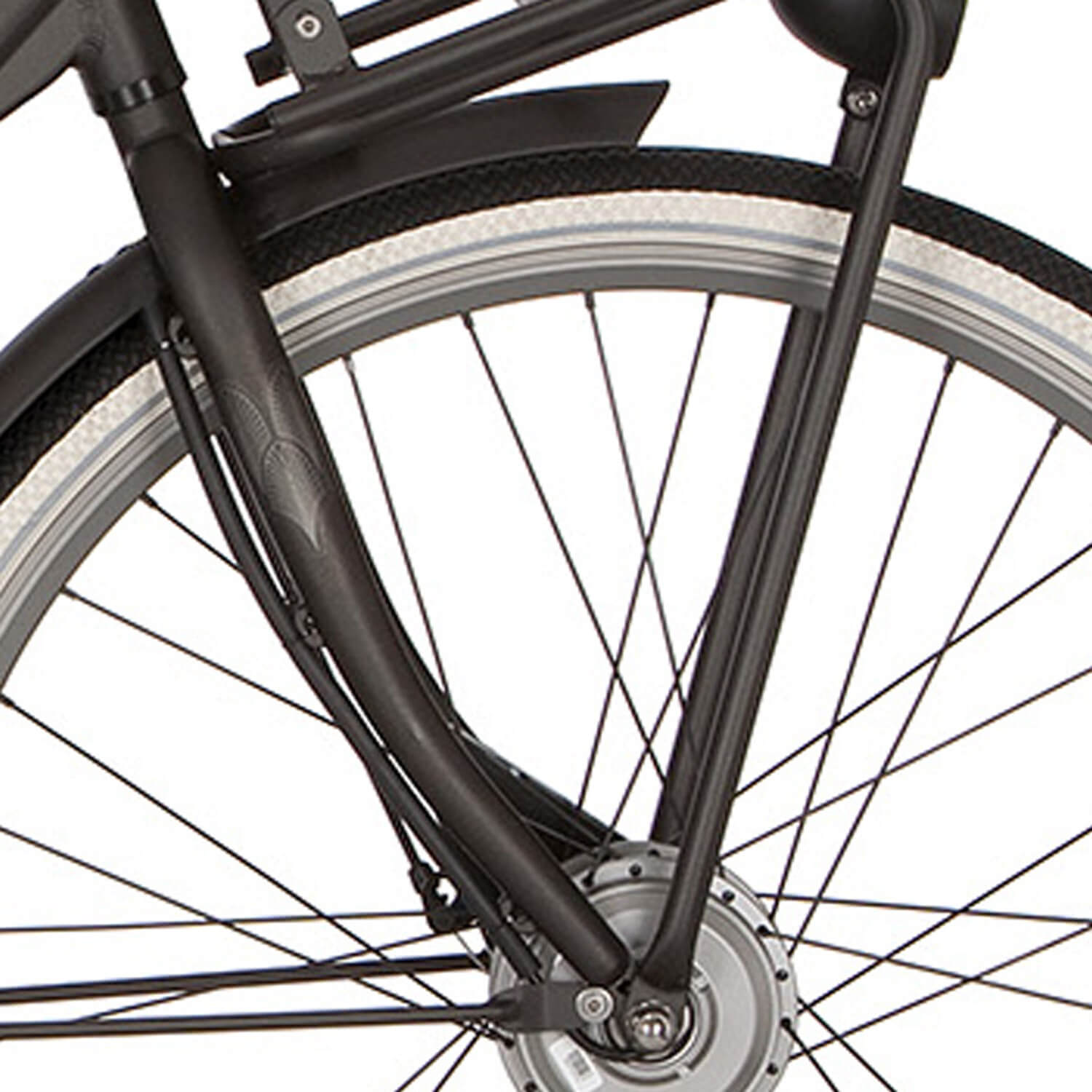 Cortina voorvork E-U4 D FM black graphite matt - AE-trading