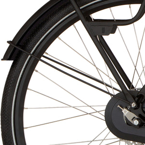 Cortina spatbordstang achter 28 Foss diamond black matt - AE-trading