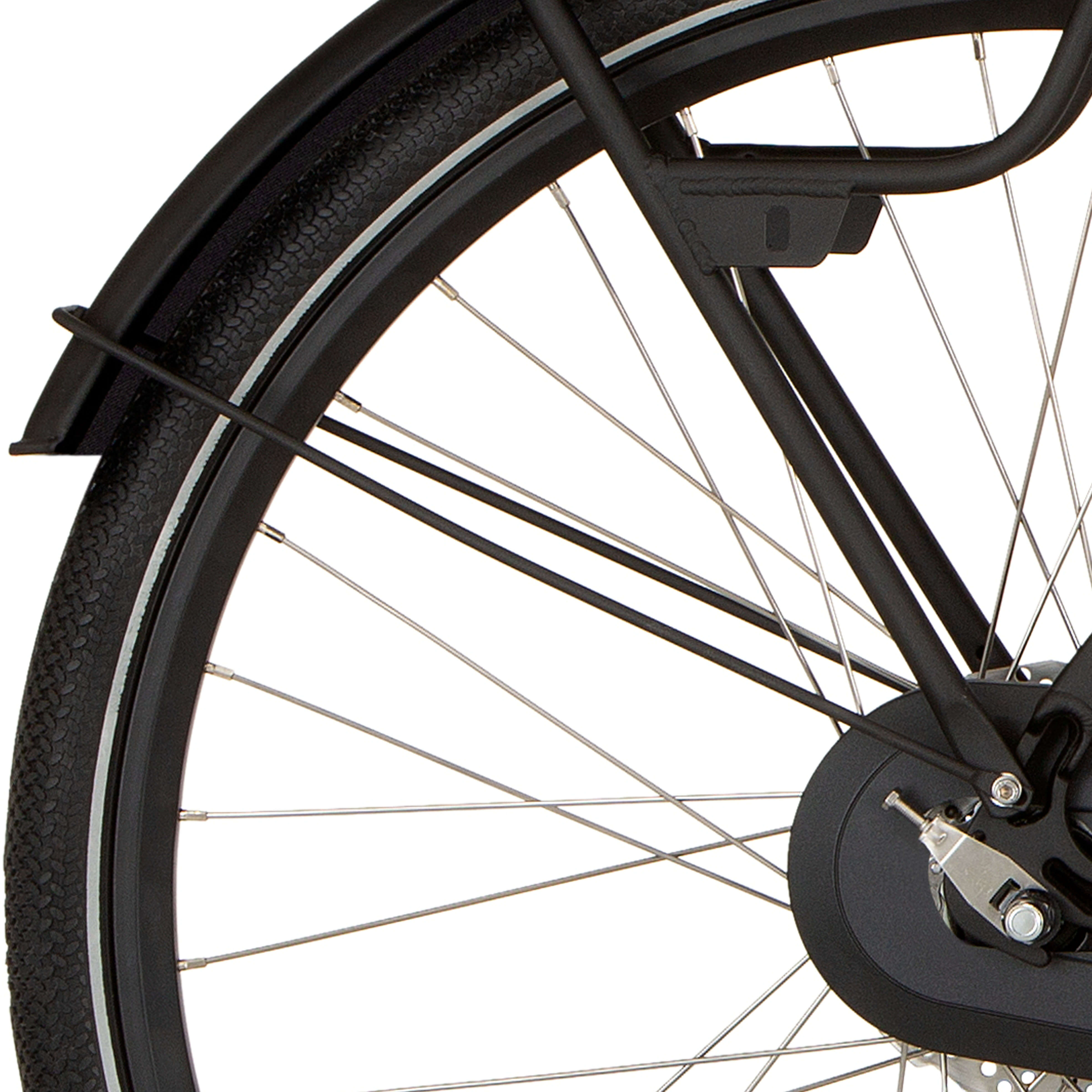 Cortina spatbordstang achter 28 Foss diamond black matt - AE-trading