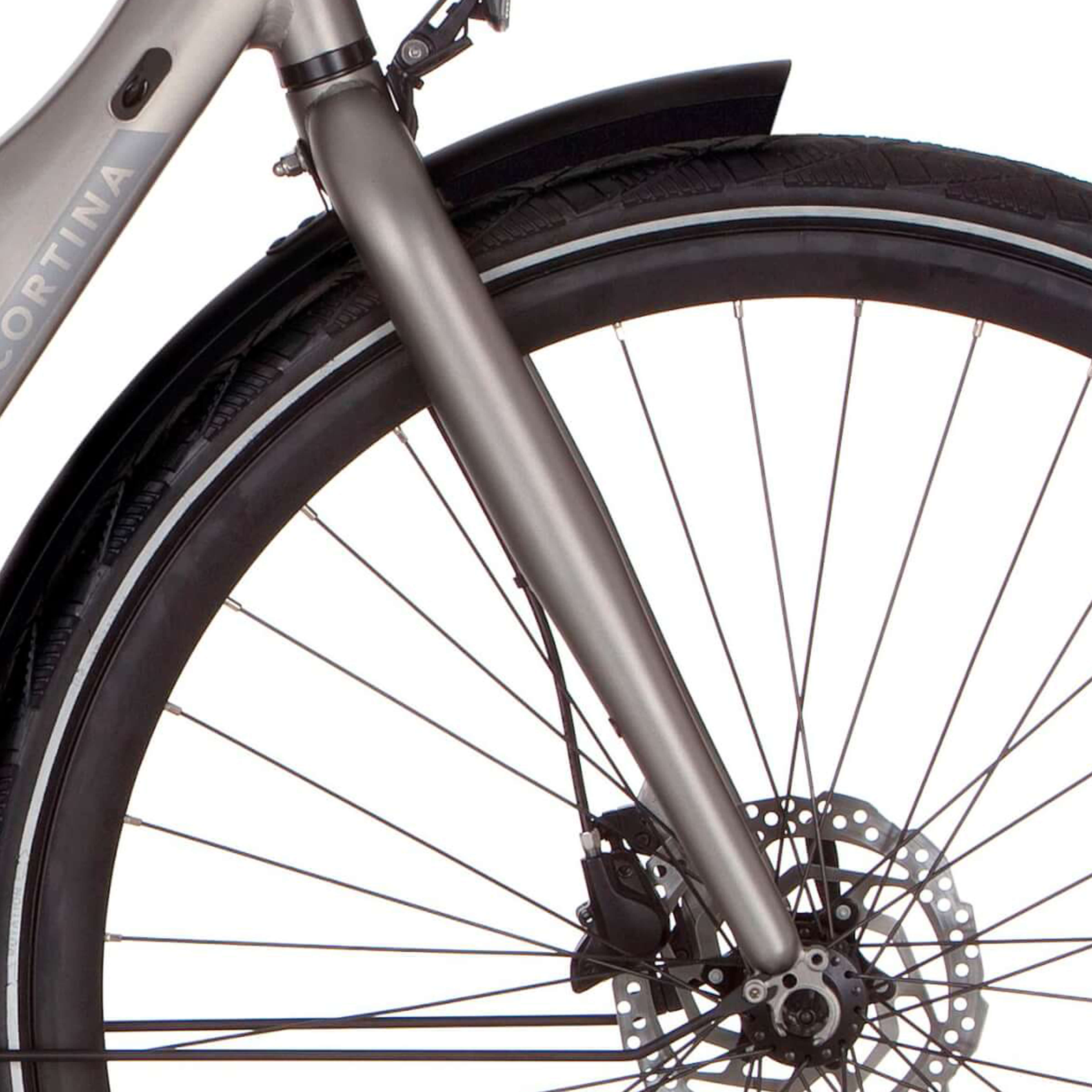 Cortina voorvork E-Mozzo shadow silver matt - AE-trading