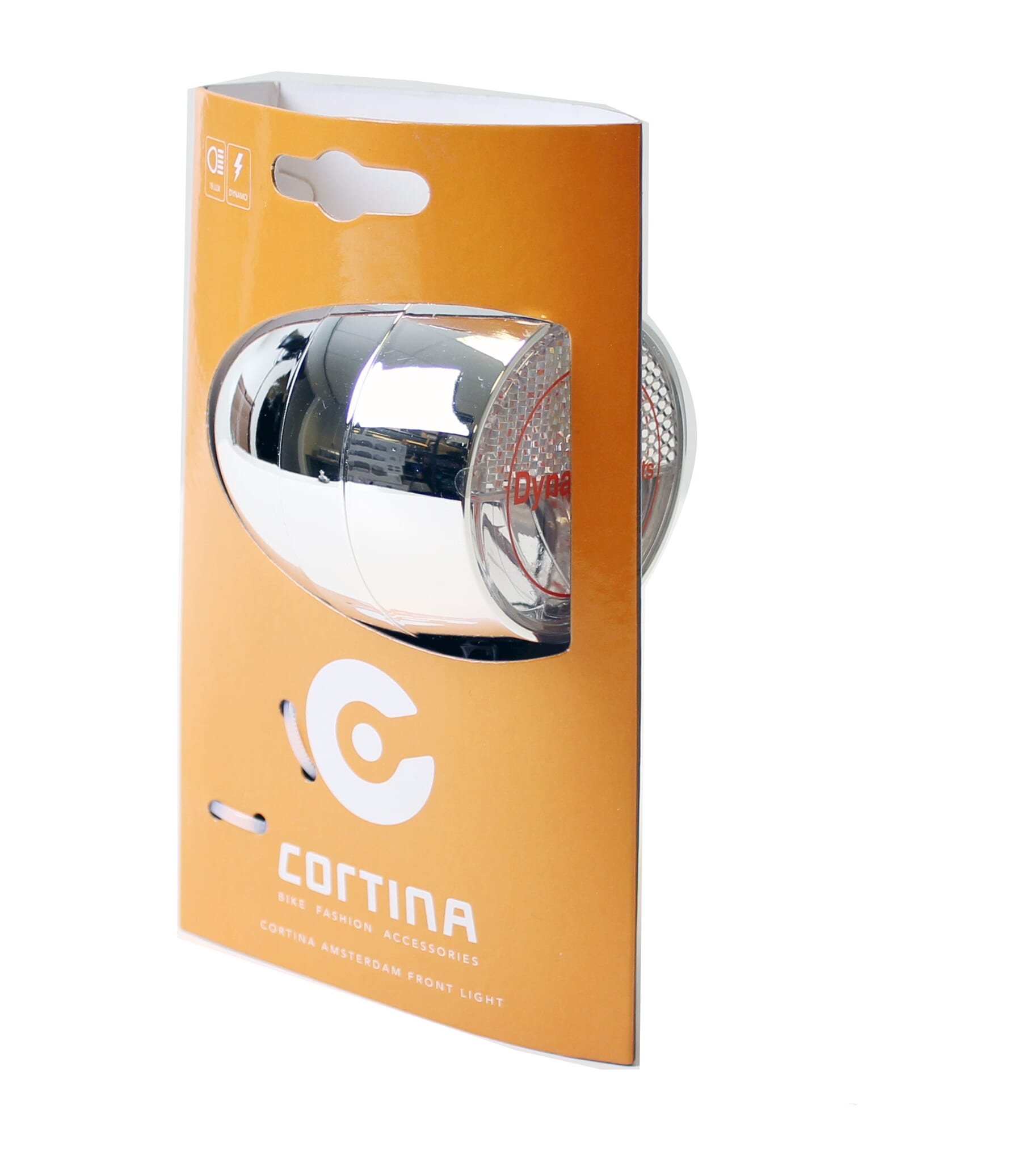 Cortina koplamp Amsterdam dynamo chroom - AE-trading