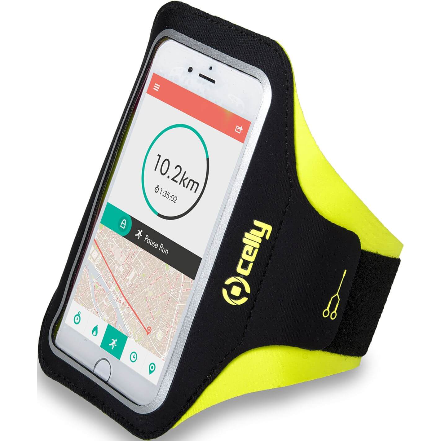 Celly armband XXL geel - AE-trading