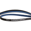 Gates CDX belt Carbon Drive 125 tands zwart/blauw - AE-trading