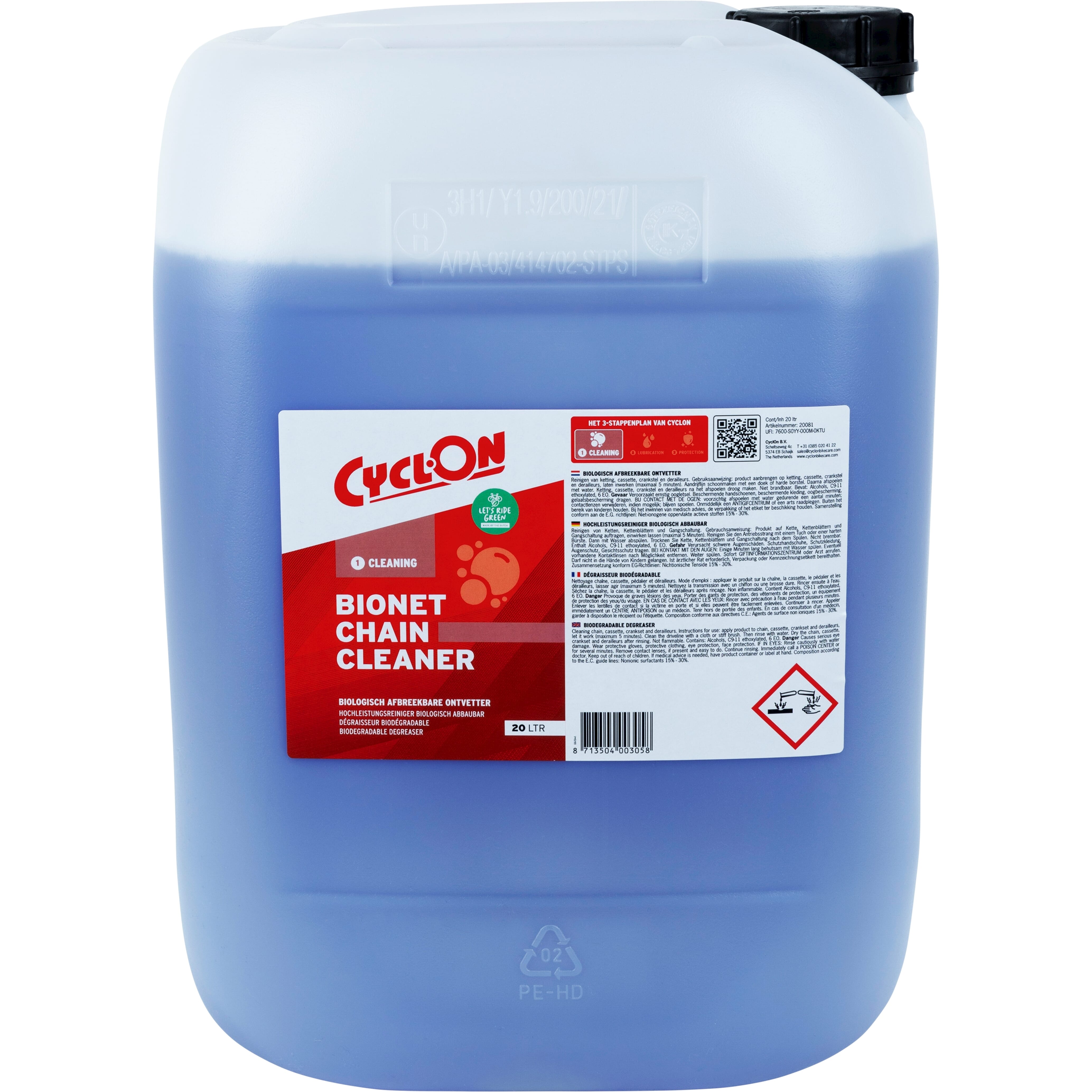 CyclOn Ontvetter Bionet can 20L - AE-trading