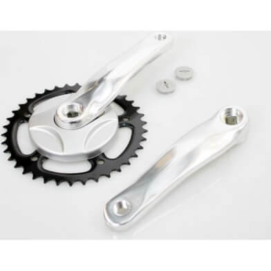 crankstel 38t 170 m disc alu zilver - AE-trading