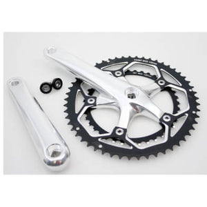 crankstel Race 8/9v 53/39 alu zilver - AE-trading