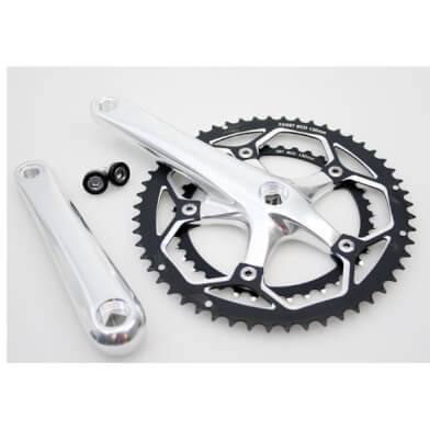 crankstel Race 8/9v 53/39 alu zilver - AE-trading