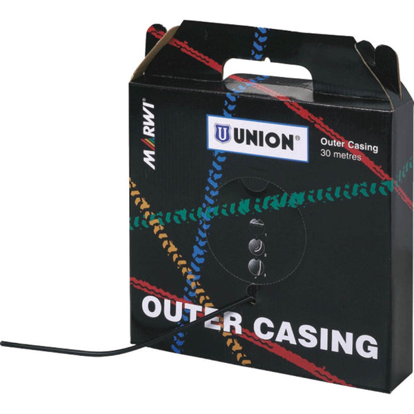 Union rem buitenkabel5mm zwart rol (30m) - AE-trading