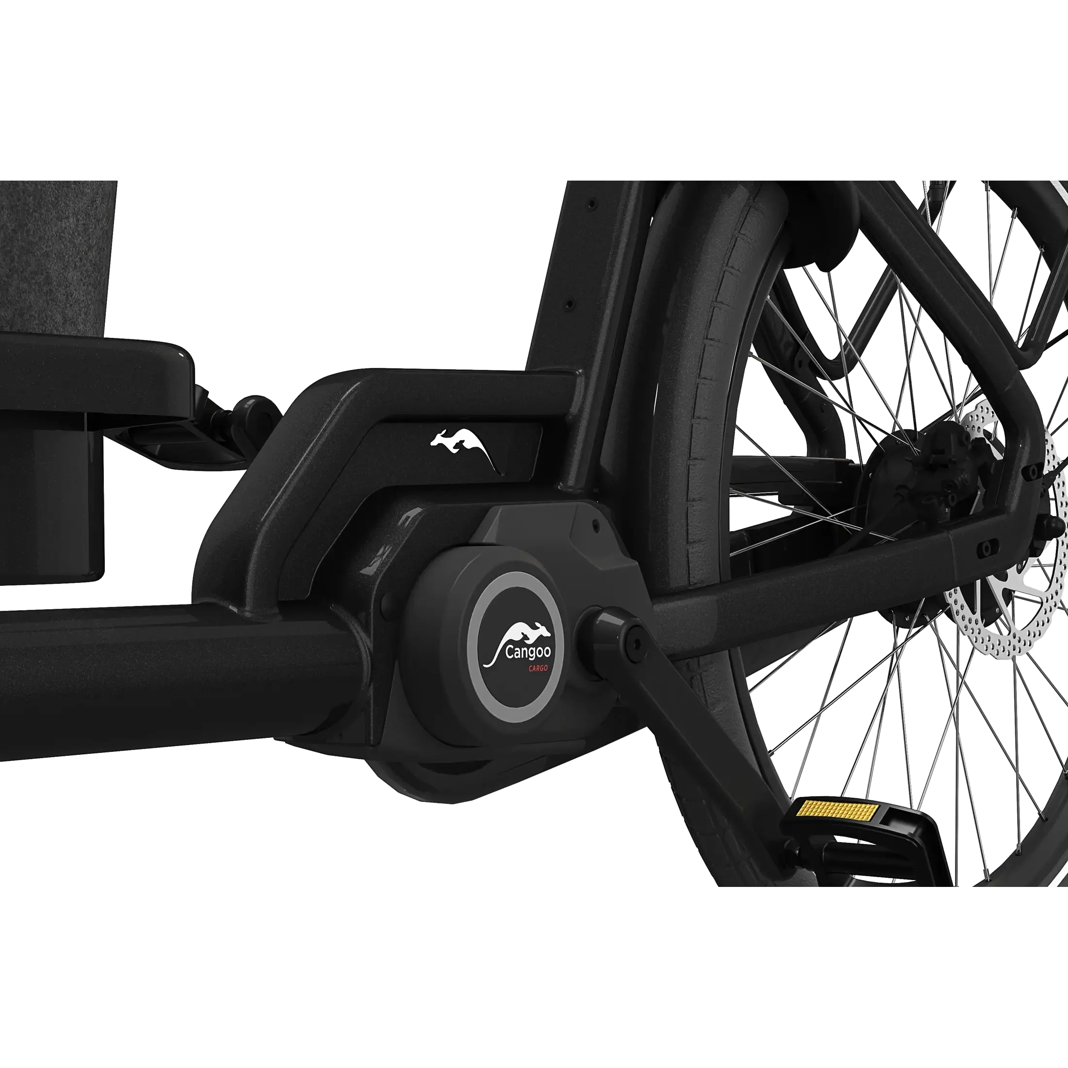 Cangoo Buckle Up – Elektrische Bakfiets met 3 Wielen – 250W Middenmotor – 13Ah Accu – Hydraulische Schijfremmen – 4 Kinderzitplaatsen - AE-trading