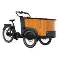 Cangoo Buckle Up – Elektrische Bakfiets - Hout/Zwart - AE-trading