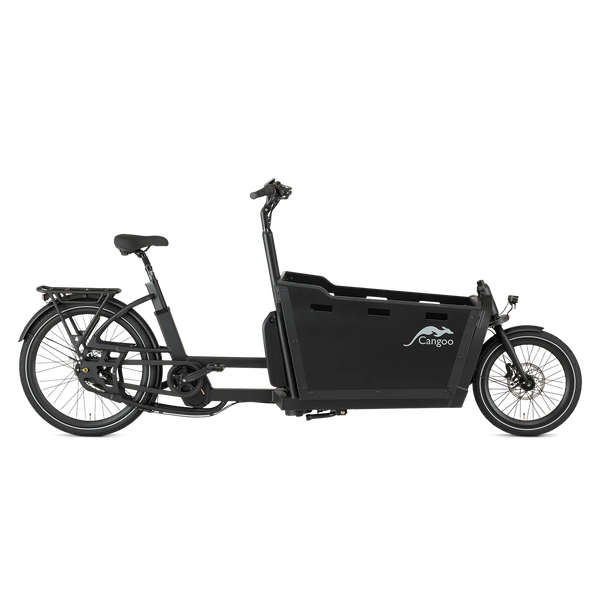 Cangoo Buzz Elektrische Bakfiets - Mat Zwart - 4 Kinderzitplaatsen - AE-trading