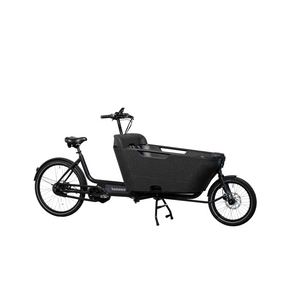 Cangoo Keewee 2.0 - Elektrische Bakfiets - Zwart - 26 inch - Accu 640Wh (13Ah) - 250W (85Nm) Ananda Middenmotor - Shimano Nexus 5 Versnellingen - Hydraulische Remmen - AE-trading