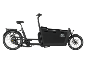 Cangoo Buzz Elektrische Bakfiets Mat Zwart – Ruimte voor 4 Personen | Shimano Nexus 7 | Ananda M100 Motor | 615Wh Accu | Hydraulische Schijfremmen TEKTRO - AE-trading