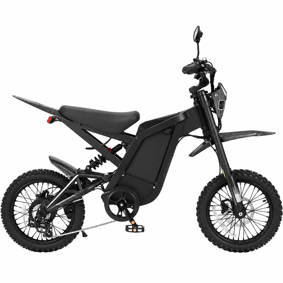 Ouxi GT16 Mini Fatbike - Black on Black - Skinnybike