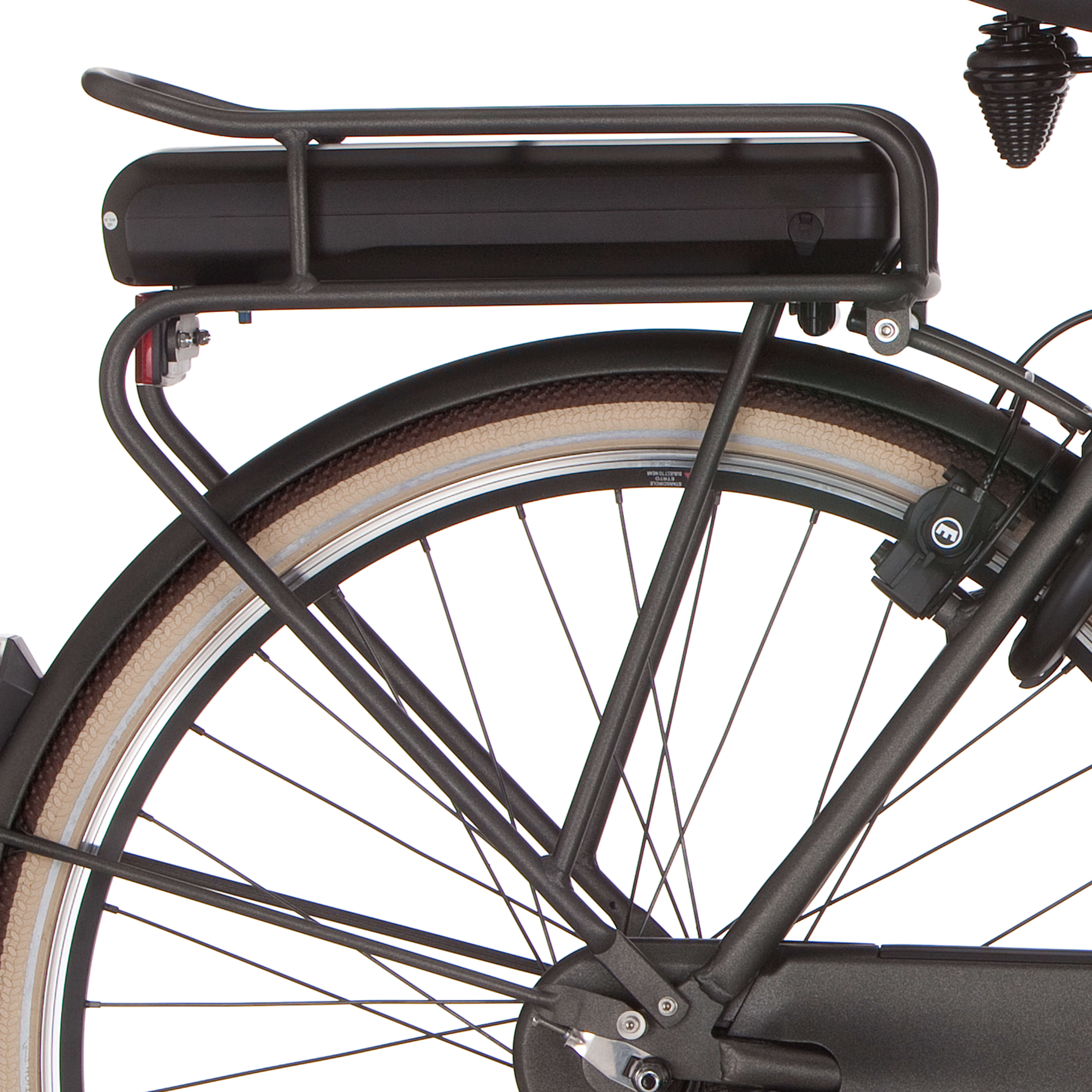 Cortina achterdrager E-U4 Bafang black gold matt - AE-trading