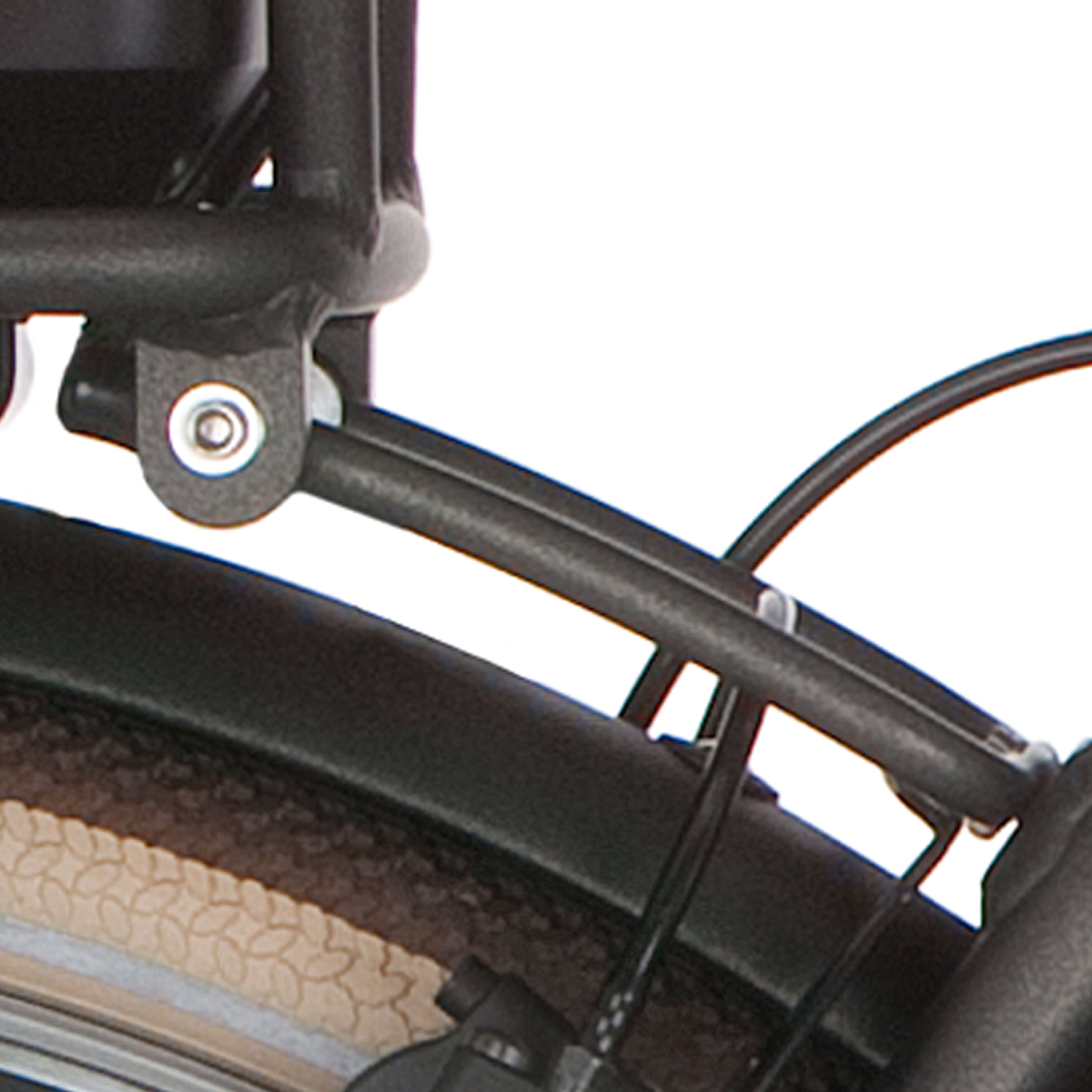 Cortina achterdrager bracket 110mm Bafang black gold matt - AE-trading