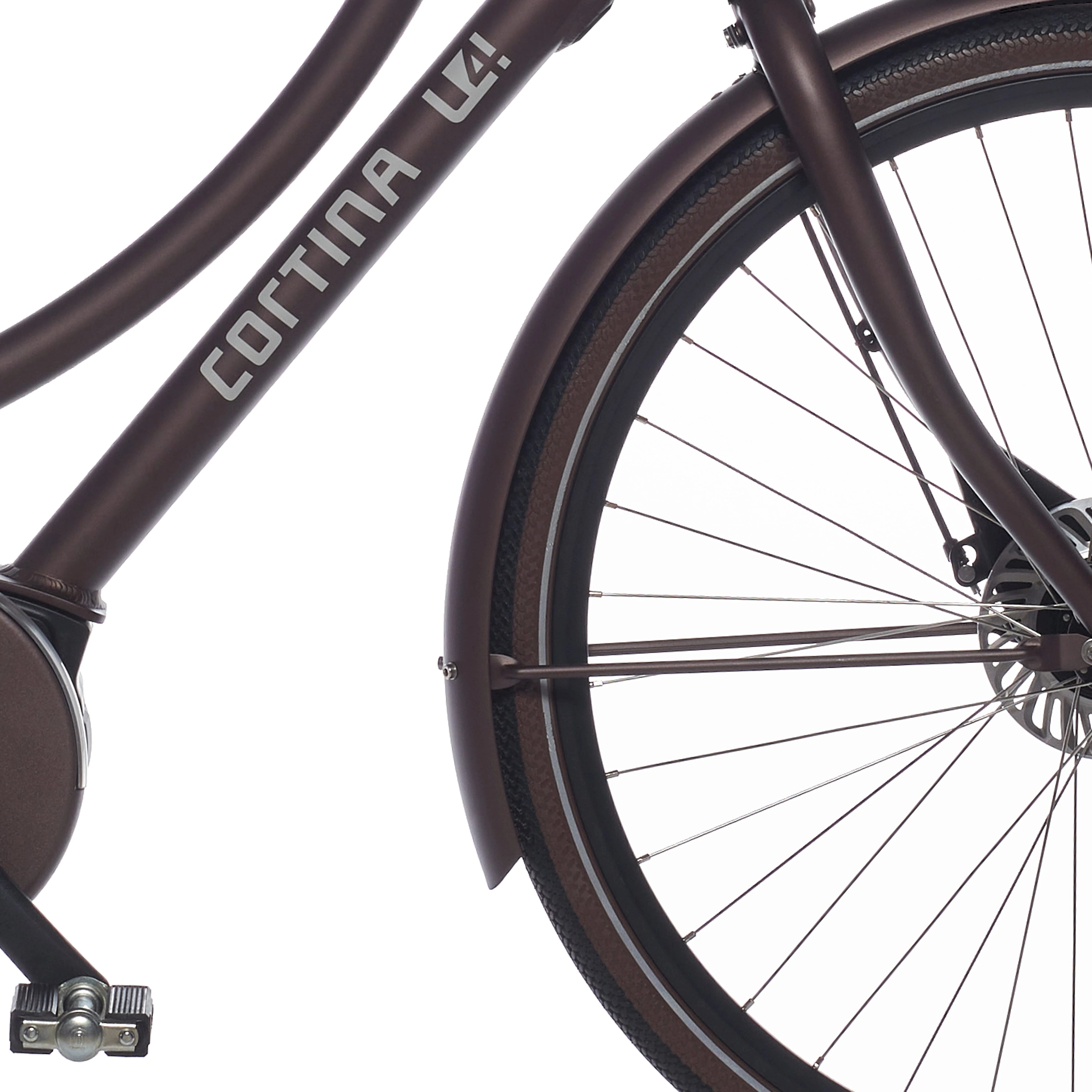 Cortina spatbord voor 28 E-U4 friar brown matt - AE-trading