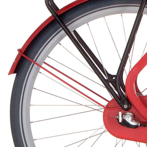 Cortina spatbordstang achter 28 Common true red matt - AE-trading