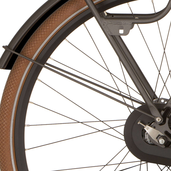 Cortina spatbordstang achter 28 Foss iron black matt - AE-trading