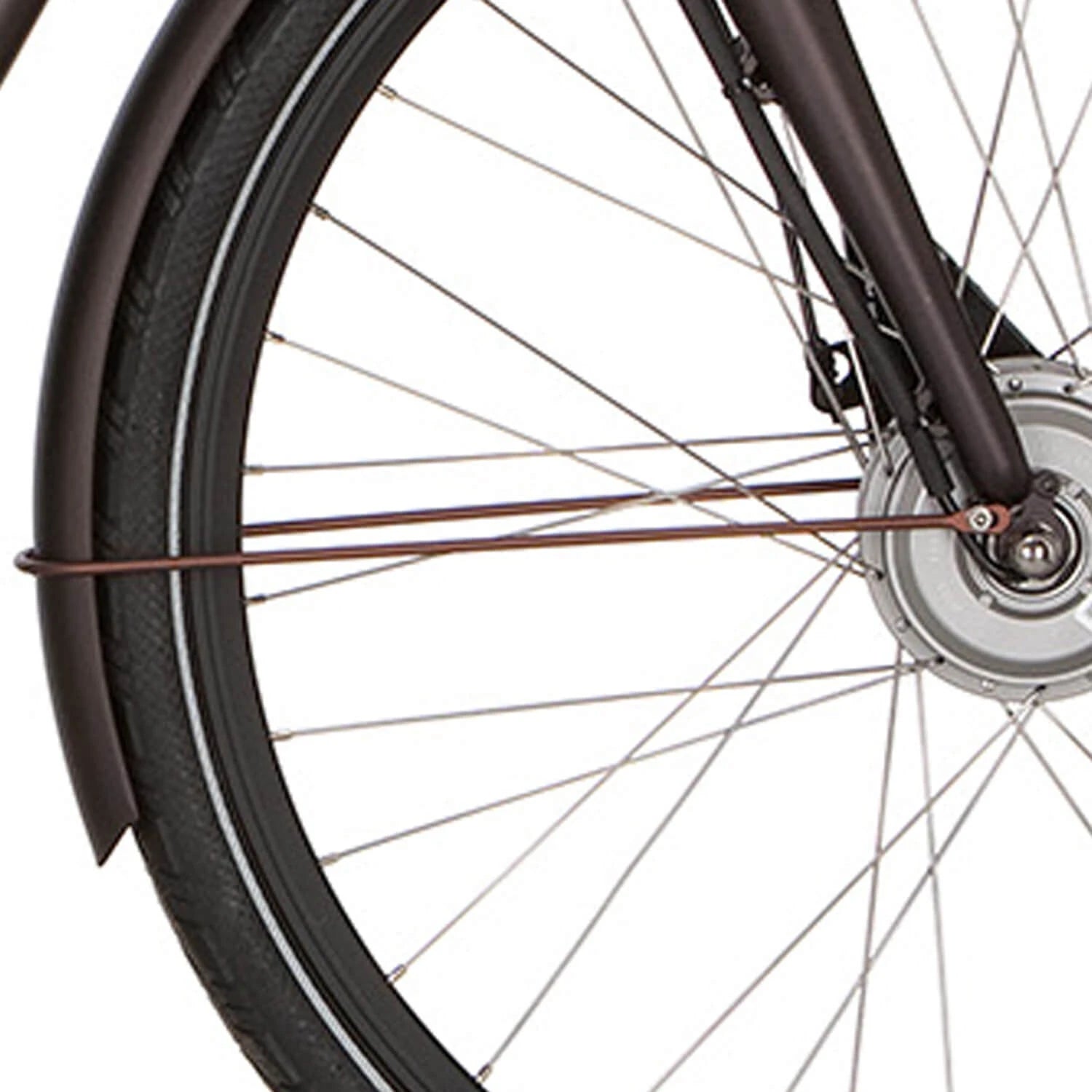 Cortina spatbordstang voor 28 E-Yoya matt sparkle brown - AE-trading
